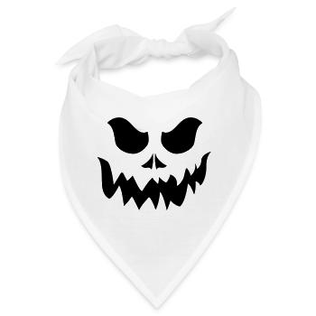 Halloween. Pumpkin - Bandana - Weiß - Vorne