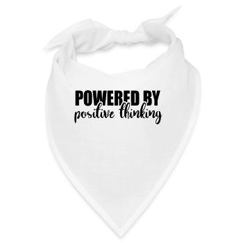 Powered by positive thinking - Bandana - Weiß - Vorne