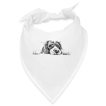 bester Freund - Bandana - Weiß - Vorne