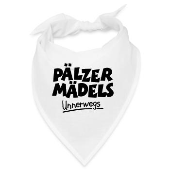 Pälzer Mädels unnerwegs - Pfälzer Mädels unterwegs - Bandana - Weiß - Vorne