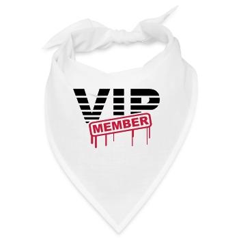 VIP Member - Bandana - Weiß - Vorne