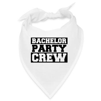 Bachelor Party Crew Design - Bandana - Weiß - Vorne