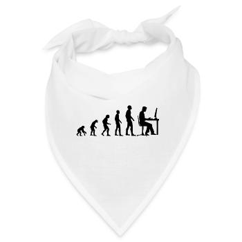 Evolution Gamer PC Videospiele Computer - Schwarz - Bandana - Weiß - Vorne