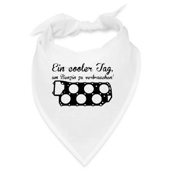 Ein cooler Tag, um Benzin zu verbrauchen - Bandana - Weiß - Vorne