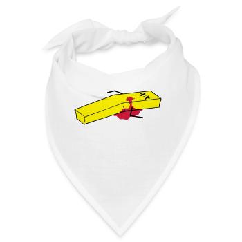 Pommes - Bandana - Weiß - Vorne