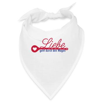 Magen Liebe - Bandana - Weiß - Vorne