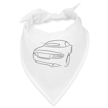 Cabrio heck Tribal - Bandana - Weiß - Vorne