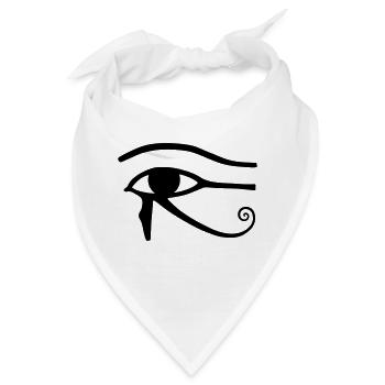 HorusAuge Horus egypt retro vintage symbol - Bandana - Weiß - Vorne