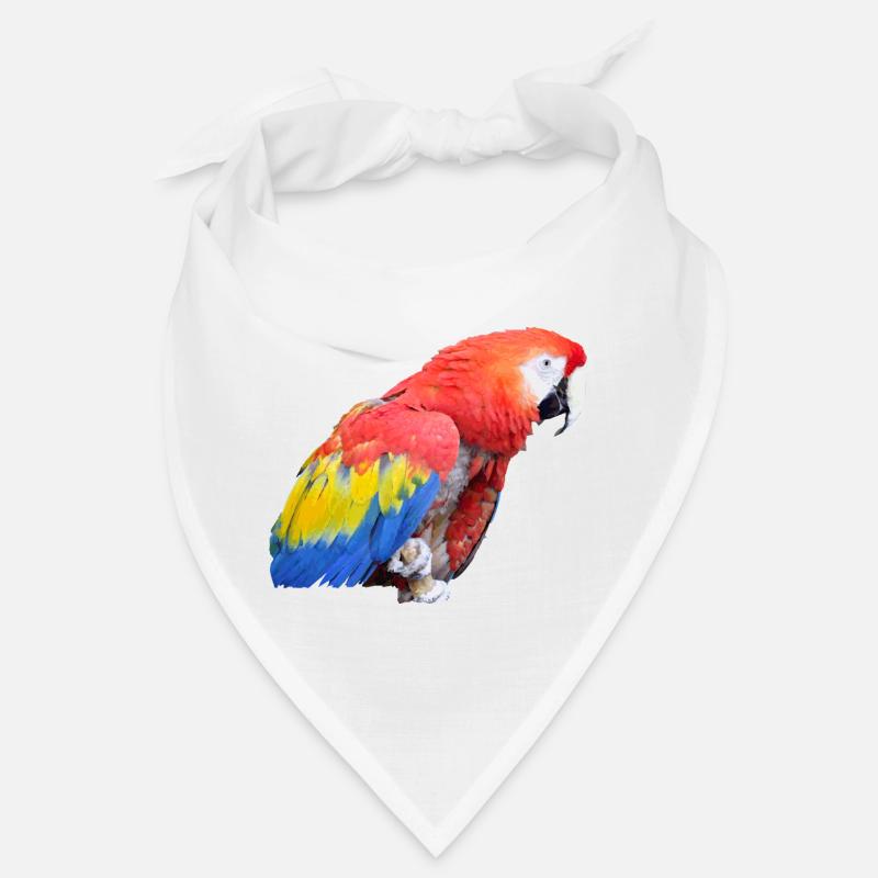 perroquet - Bandana - blanc