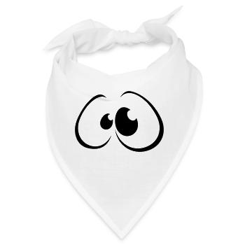 Eyes Design - Bandana - Weiß - Vorne