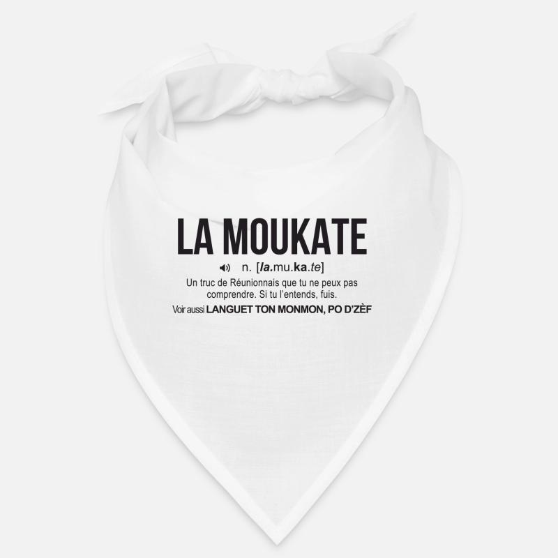 la moukate-reunion définition - Bandana - blanc