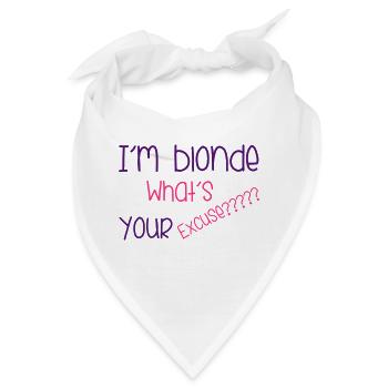 I'm Blonde - Bandana - Weiß - Vorne