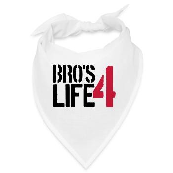 Cool Bros 4 Life Logo - Bandana - Weiß - Vorne