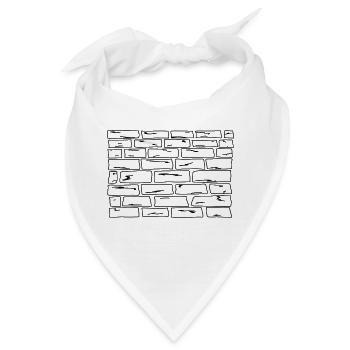 Die Mauer - Bandana - Weiß - Vorne