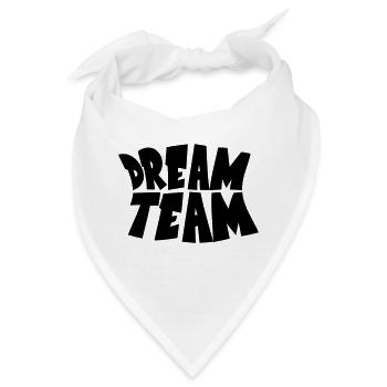Dream Team Freunde Paar Zusammen - Bandana - Weiß - Vorne