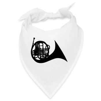 Klassische Musik für Waldhorn - Bandana - Weiß - Vorne