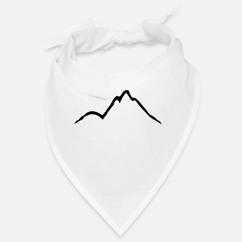 Conception de lignes de belles montagnes Bandana