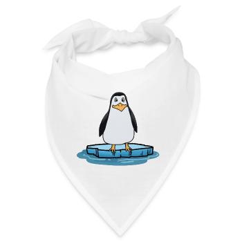 Pinguin Klimawandel Klima Nordpol Kinder Natur - Bandana - Weiß - Vorne