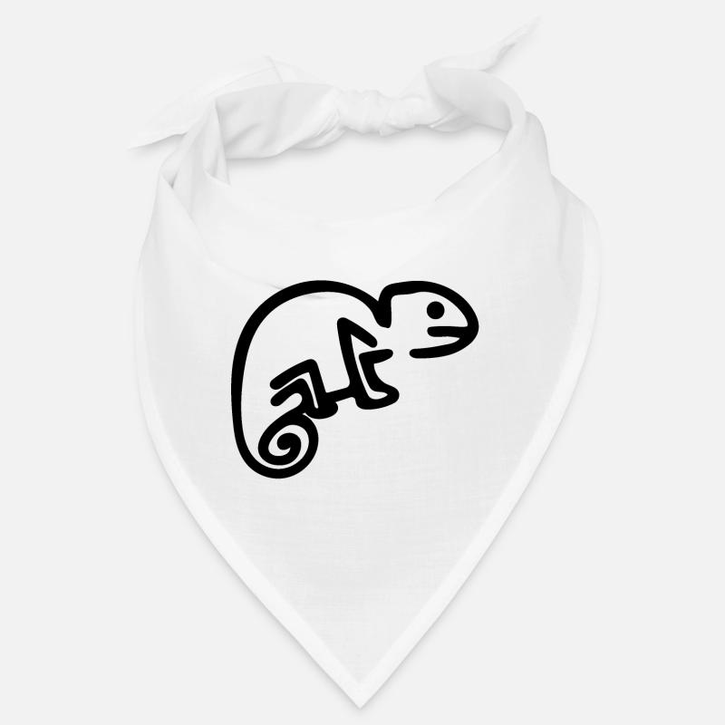 Chamäleon - Bandana - Weiß