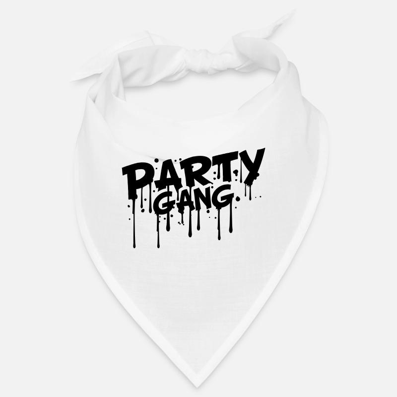 Party Gang Comic Style Graffiti Bandana