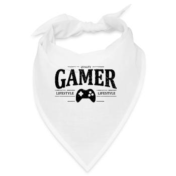 Gamer - Bandana - Weiß - Vorne