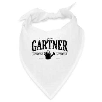 Gärtner - Bandana - Weiß - Vorne