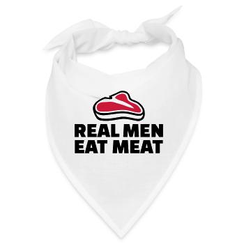 Fleisch - Bandana - Weiß - Vorne