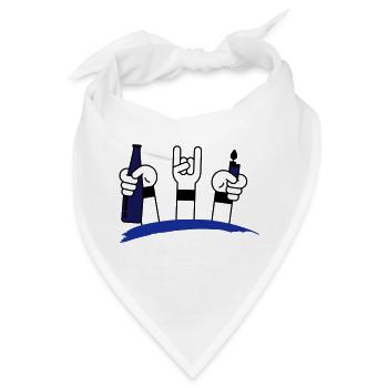 Festival - Bandana - Weiß - Vorne
