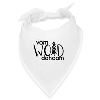 Vom Woid dahoam - Bandana - Weiß - Vorne