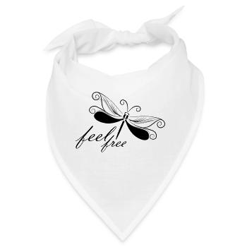 Libelle - Bandana - Weiß - Vorne