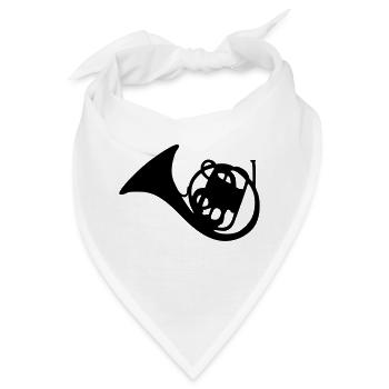 Waldhorn - Bandana - Weiß - Vorne