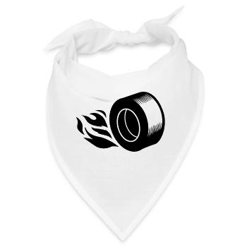 Reifen - Bandana - Weiß - Vorne