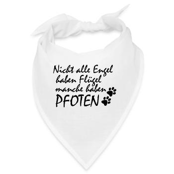 Pfoten Engel - Bandana - Weiß - Vorne