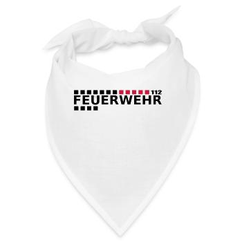 Feuerwehr 112 - Bandana - Weiß - Vorne