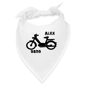 ALEX MOFA GANG - Bandana - Weiß - Vorne