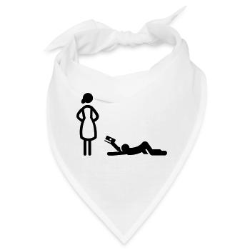 Hochzeit - Bandana - Weiß - Vorne
