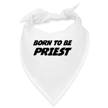 Pfarrer / Priester / Katholisch / Religion - Bandana - Weiß - Vorne