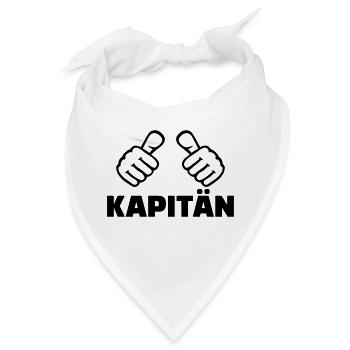 Kapitän - Bandana - Weiß - Vorne