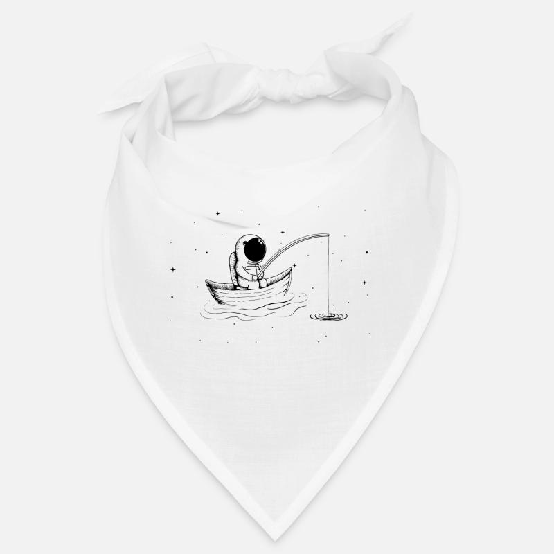 Fishing In Space - Bandana - Weiß