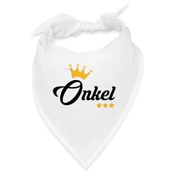 Onkel / Tante / Vetter / Cousin / Kusine - Bandana - Weiß - Vorne