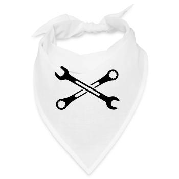 Werkzeuge - Bandana - Weiß - Vorne