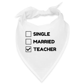 Lehrer / Professor / Schule / Lehrerin / Kind - Bandana - Weiß - Vorne