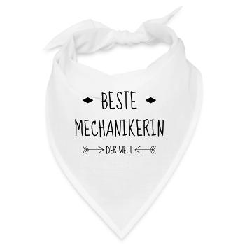 Mechanik / Mechaniker / Auto / Garage - Bandana - Weiß - Vorne