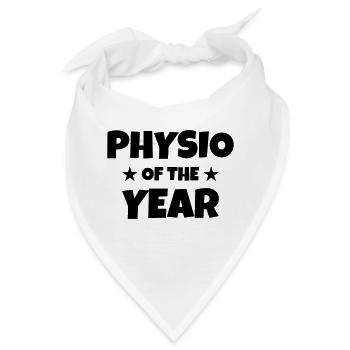 Krankengymnast / Krankengymnastin / Physio / - Bandana - Weiß - Vorne