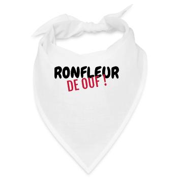 Schnarchen / Schnarcher / Schlaf / Schnarcherin - Bandana - Weiß - Vorne