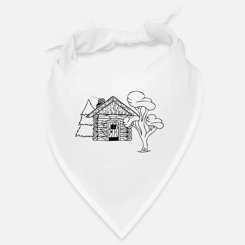 Wooden hut Cube Bandana