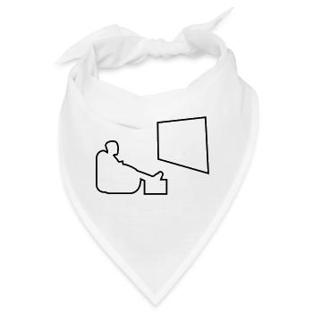 smart tv chillen auf sofa - Bandana - Weiß - Vorne