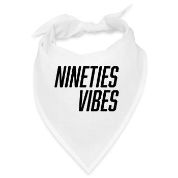 Nineties Vibes - Bandana - Weiß - Vorne