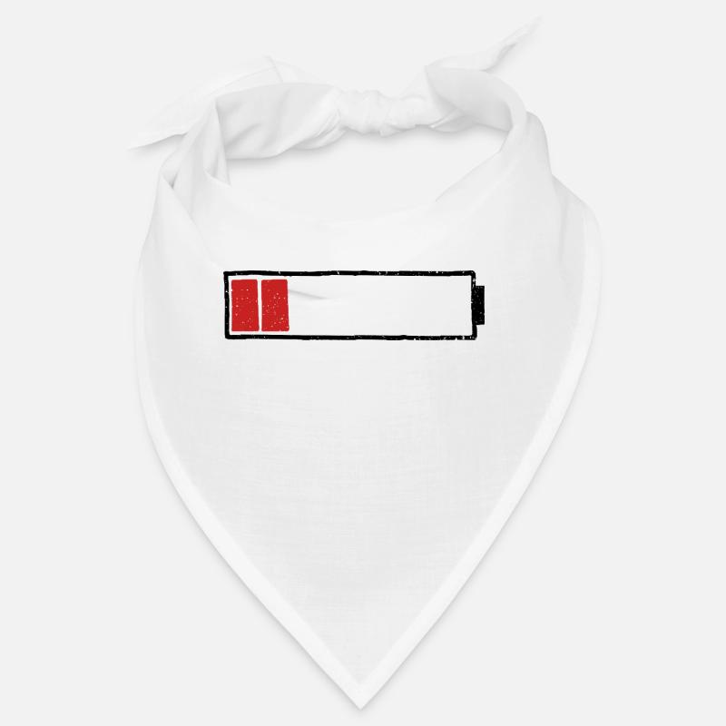 Battery empty and discharged charging bar Bandana