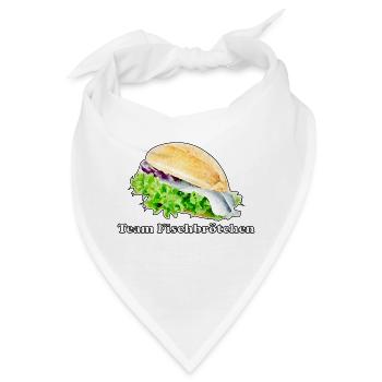 Team Fischbrötchen - Bandana - Weiß - Vorne